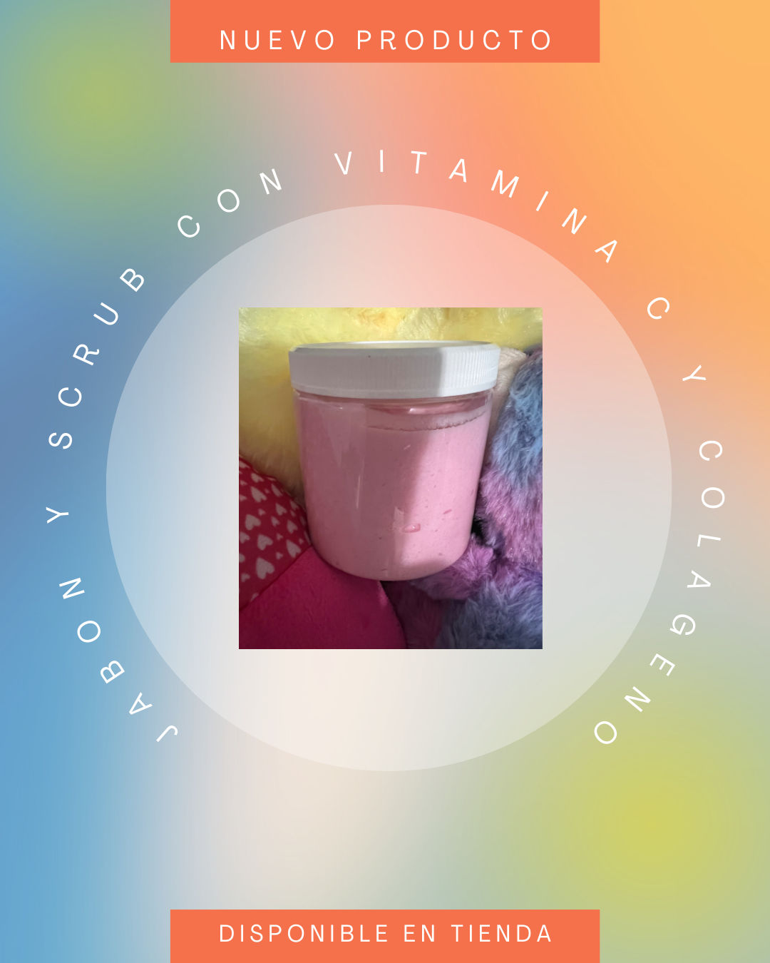 Jabón y scrub con colágeno y vitamina c