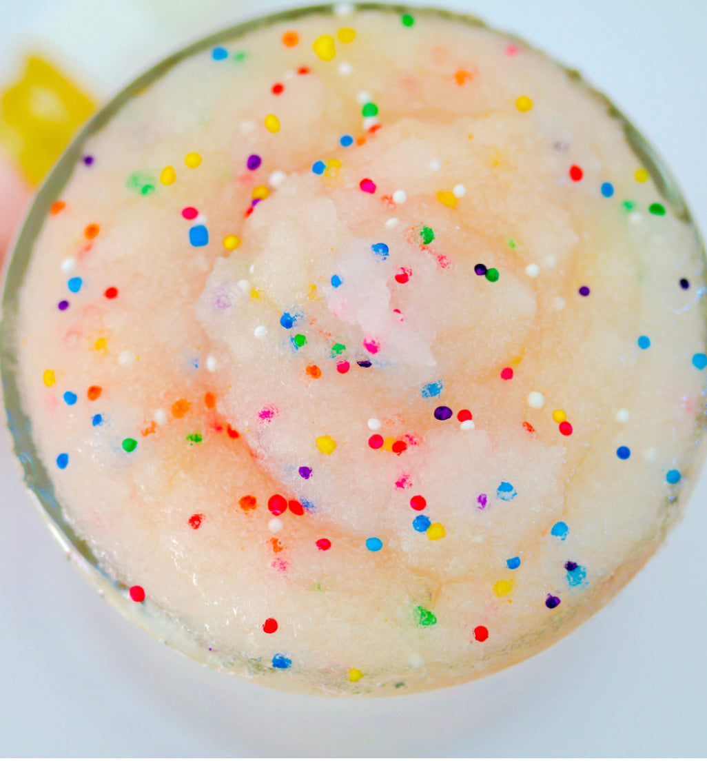 Birthday cake body scrub